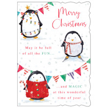 XD00137 Open Female Cute 50 Christmas Cards