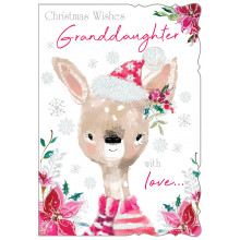 JXC0811 Grand-Daughter Cute 50 Christmas Cards