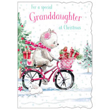 JXC0812 Grand-Daughter Cute 50 Christmas Cards