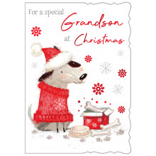 Grandson Cute 50 Christmas Cards