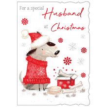 JXC0941 Husband Cute 50 Christmas Cards