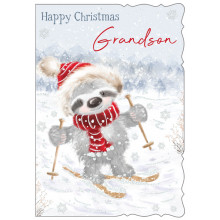 JXC0814 Grandson Cute 50 Christmas Cards