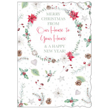 JXC1388 House To House Trad 50 Christmas Cards