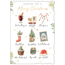 JXC0061 Open Neutral Trad 50 Christmas Cards