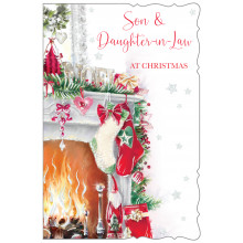 JXC1224 Son+Daughter-In-Law Trad 75 Christmas Cards
