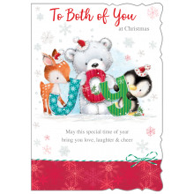 To Both of You Cute 50 Christmas Cards