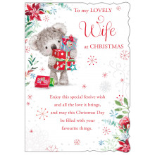 XE00128 Wife Cute 50 Christmas Cards