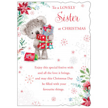 XE00129 Sister Cute 50 Christmas Cards