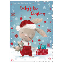 XE00222 Baby's 1st Christmas Boy 50 Christmas Cards