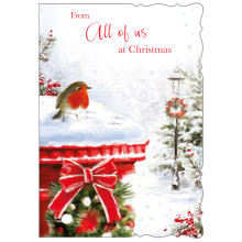 JXC1378 From All Of Us Trad C50 Christmas Cards
