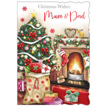 XE00257 Mum+Dad Trad 50 Christmas Cards