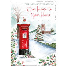 XE00318 House to House Religious 50 Christmas Cards