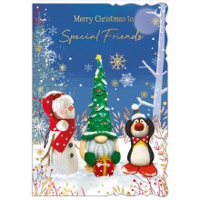 XE00342 Special Friends Cute 50 Christmas Cards