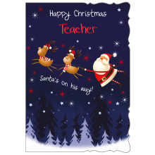 XE00350 Teacher 50 Christmas Cards