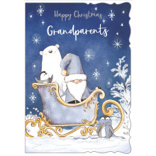 XE00353 Grandparents Juvenile 50 Christmas Cards