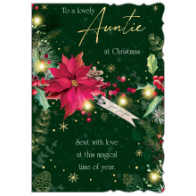 JXC1529 Auntie Traditional Christmas Card 50 X5001-1
