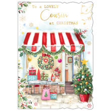 JXC1542 Cousin Female Traditional Christmas Card 50 X5005-1