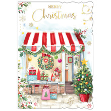 JXC1408 Open Traditional Christmas Card 50 X5005-7