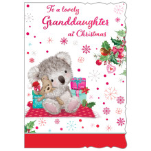 JXC1556 Grand-Daughter Juvenile C50 Christmas Cards  X5018-3