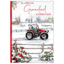 JXC1549 Grandad Traditional Christmas Card 50 X5021-3