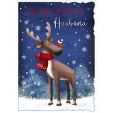 JXC1460 Husband Cute Christmas Card 50 X5029-5