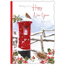 JXC1437 New Year Traditional Christmas Card 50 X5041-12