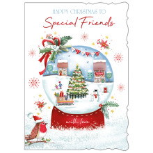 JXC1678 Special Friends Traditional Christmas Card 50 X5044-9