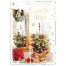 JXC1433 Across The Miles Traditional Christmas Card 50 X5053