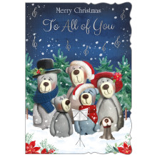 JXC1718 To All of You Cute Christmas Card 50 X5066-6