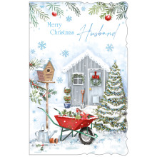 JXC1467 Husband Traditional Christmas Card 125 X5153-2