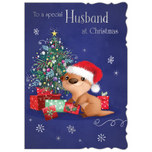 JXC1849 Husband Cute C50 Christmas Card X6022-5