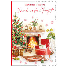 JXC2177 Friends We Don't Forget Trad C50 Christmas Card X6037-2