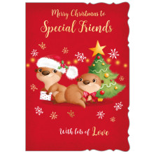 JXC2174 Special Friends Cute C50 Christmas Card X6048-6