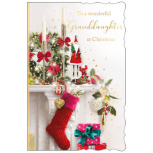 JXC1984 Granddaughter Trad C75 Christmas Card X6059-2
