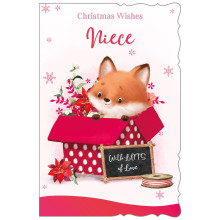 JXC1947 Niece Cute C75 Christmas Card X6068-5