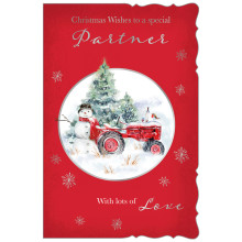 JXC2057 Partner Male Trad C75 Christmas Card X6072-6