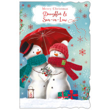 JXC2076 Daughter & Son-In-Law Cute C75 Christmas Card X6101-2