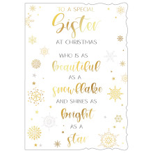 JXC2518 Sister Trad C50 Christmas Card X7005-7
