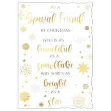 JXC2864 Special Friend Female Trad C50 Christmas Card X7005-8