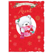 JXC2558 Aunt Cute C50 Christmas Card X7006-1
