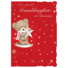 JXC2630 Granddaughter Cute C50 Christmas Card X7009-3