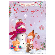 JXC2637 Granddaughter Juvenile C50 Christmas Card X7011-2