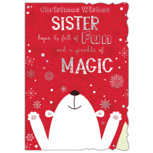 JXC2534 Sister Juvenile C50 Christmas Card X7013-3
