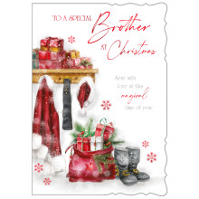 JXC2543 Brother Trad C50 Christmas Card X7017-2