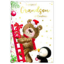 JXC2677 Grandson Cute C50 Christmas Card X7021-3