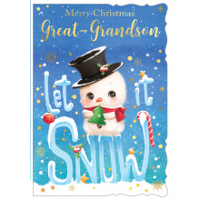 JXC2697 Great Grandson Juvenile C50 Christmas Card X7025-5