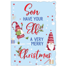JXC2508 Son Juvenile C50 Christmas Card X7027-6
