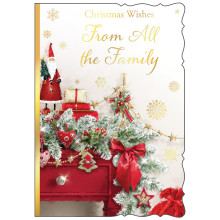 JXC3013 From All The Family Trad C50 Christmas Card X7028-3