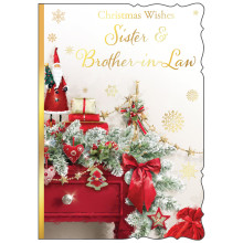 JXC2789 Sister & Brother-In-Law Trad C50 Christmas Card X7028-8