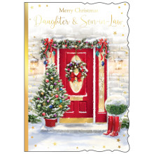 JXC2738 Daughter & Son-In-Law Trad C50 Christmas Card X7033-2